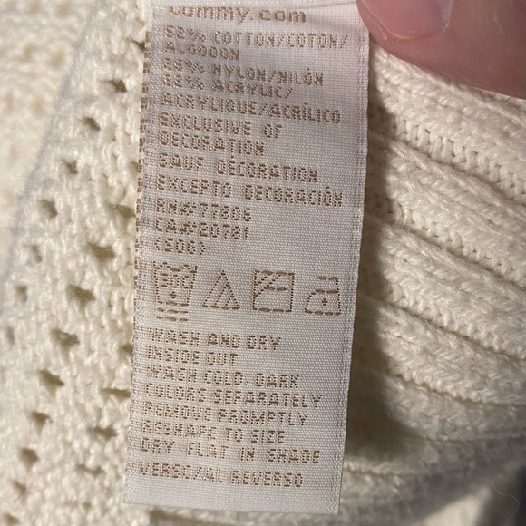 Tommy Hilfiger Button Front Cardigan W/ Waist Drawstring Womens Size XL - Picture 5 of 7